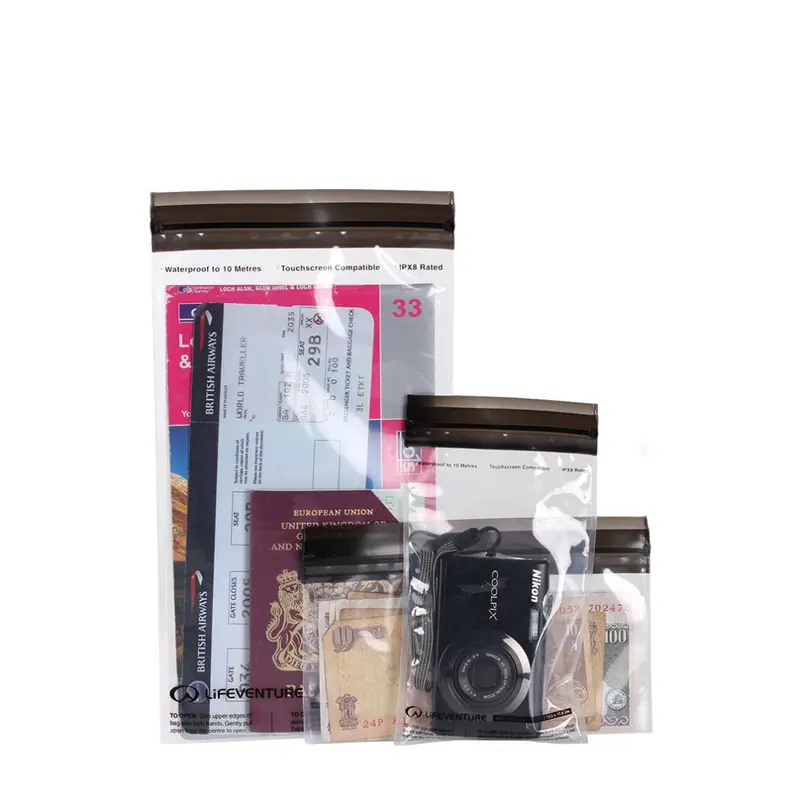 Lifeventure Dristore Lock-Top Waterproof Storage Bag Set (3-Pack) 1