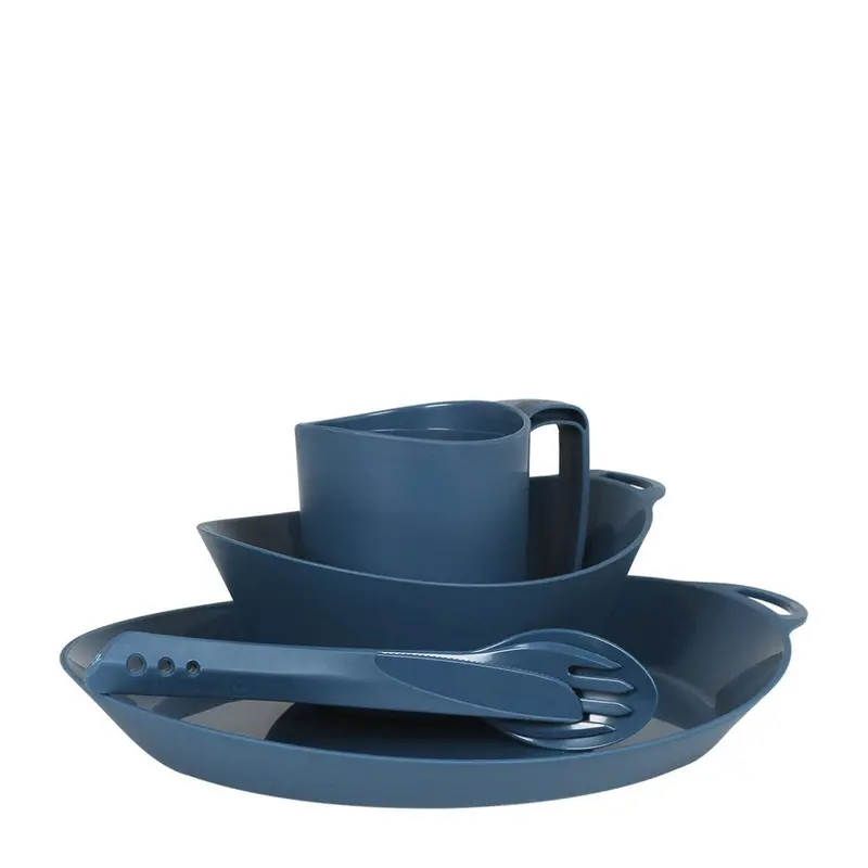 Lifeventure Ellipse Camping Tableware Set – Navy Collection 1