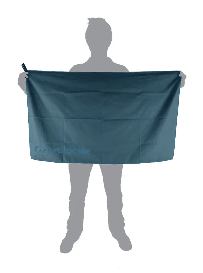 Lifeventure Softfibre Travel Towel – Large, Blue 1