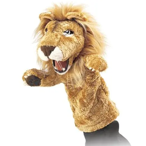 Lion Hand Puppet: Lifelike Safari Animal Puppet For Creative Play 1