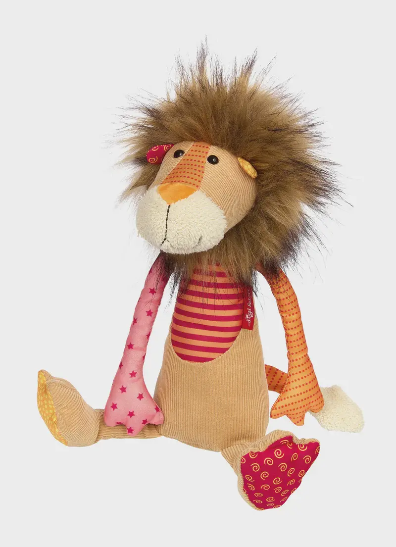 Lion Plush With Hand-Stitched Patchwork Details 1