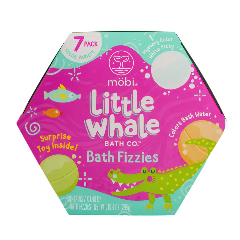 Little Whale Bath Fizzies – Seven-Pack Effervescent Bath Tablets 1