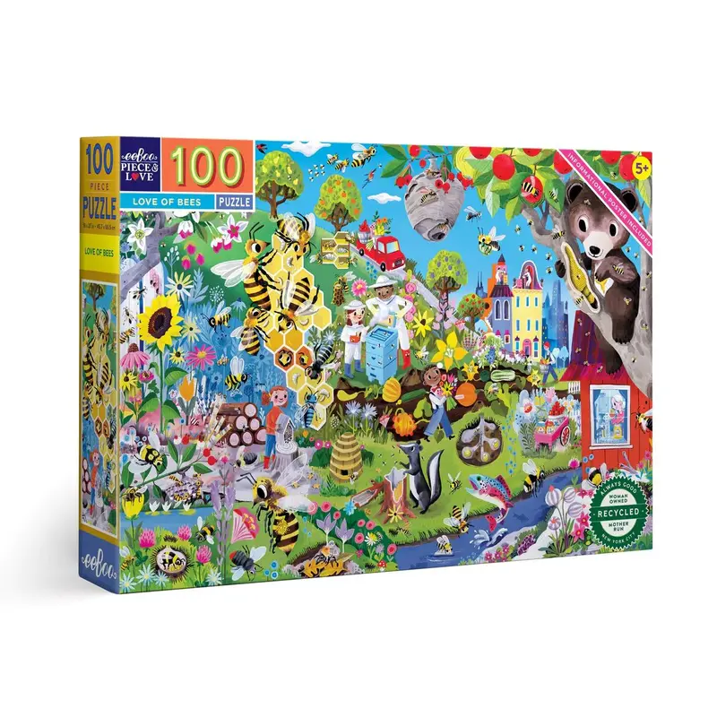 Love Of Bees – 100-Piece Pollinator-Themed Puzzle 1