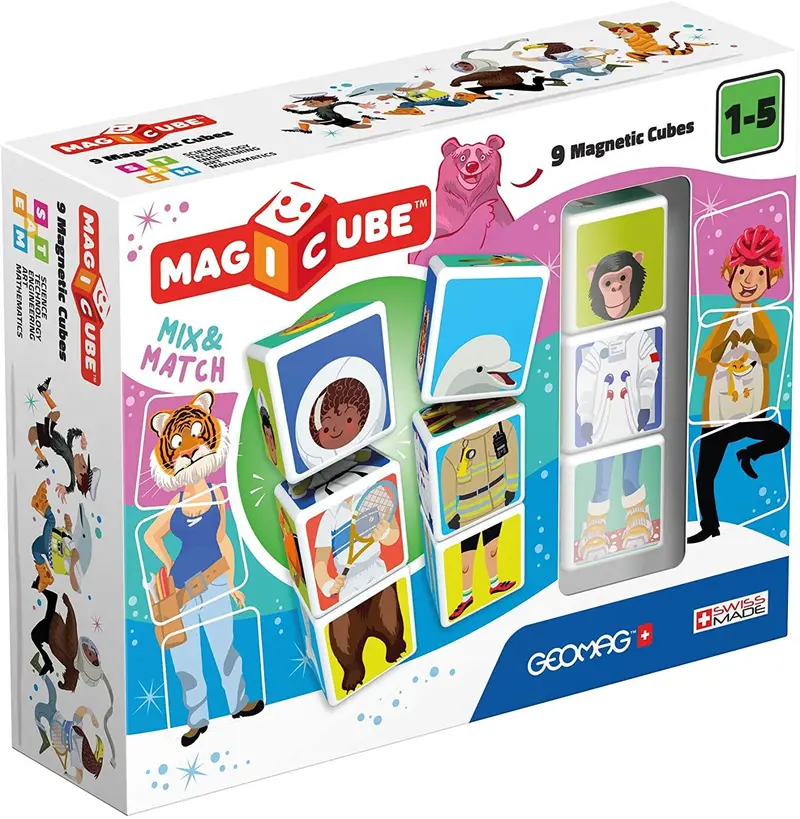 Magicube Mix & Match Magnetic Puzzle – 9-Piece Set 1