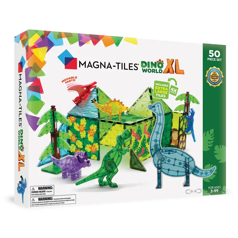 Magna-Tiles Dino World Xl 50-Piece Magnetic Set 1