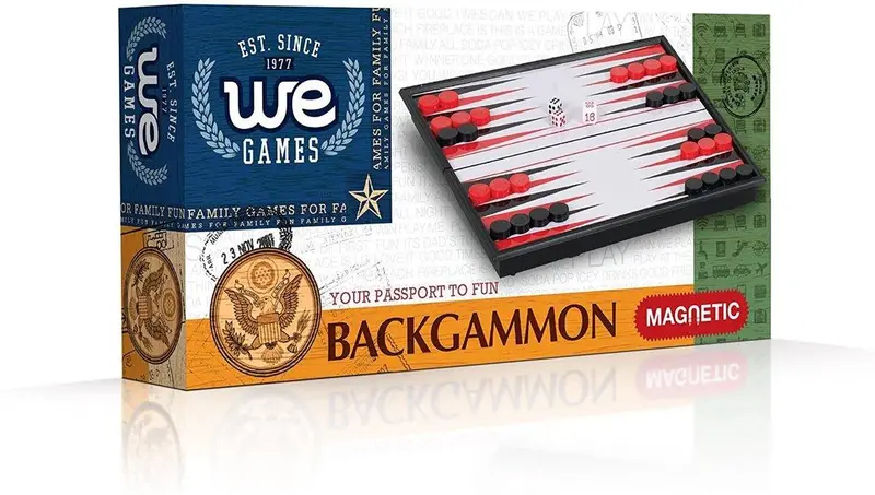 Magnetic Travel Backgammon Set (10-Inch) 1