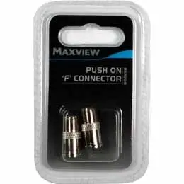Maxview Push-On F-Type Connectors – No Tools Required, Quick Installation 1