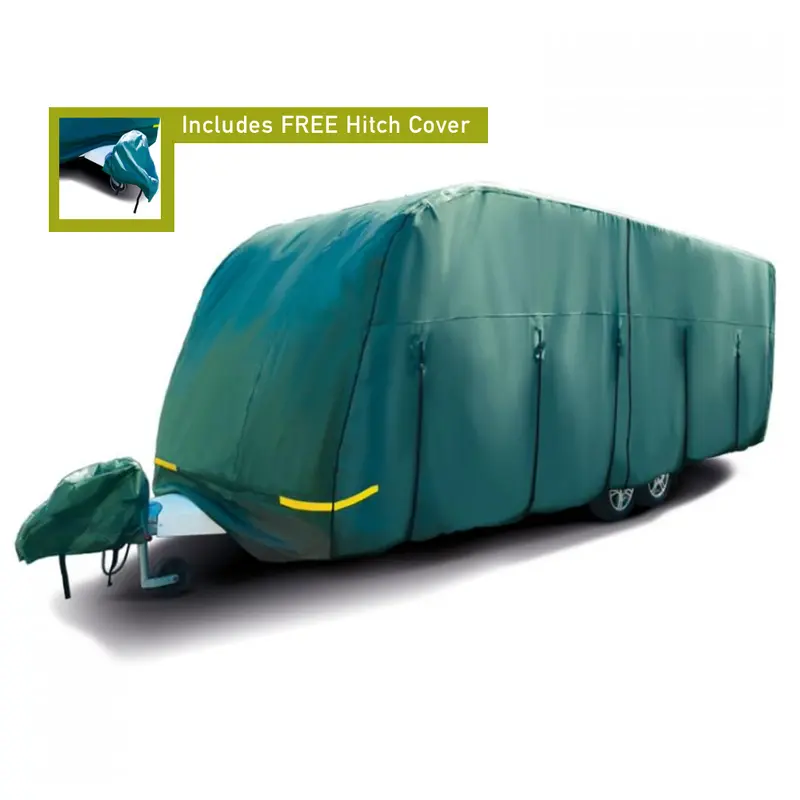 Maypole All-Weather Caravan Cover – 17–19Ft, Includes Hitch Cover & Carry Bag 1