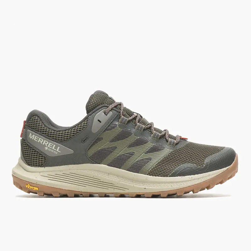 Merrell Nova 3 Men'S Gore-Tex Trail Shoe – Olive 1