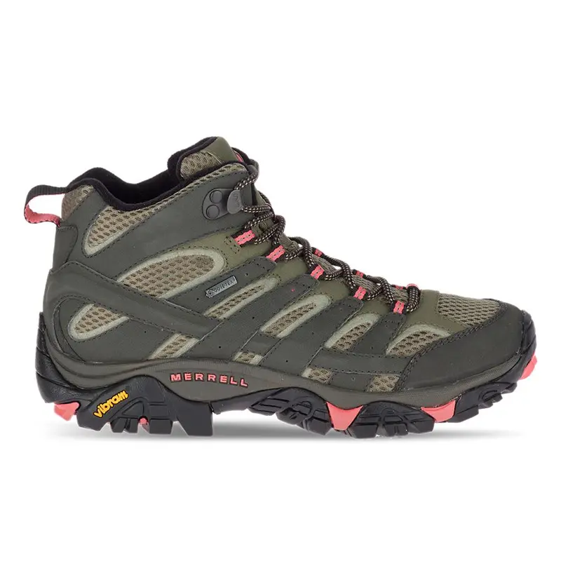 Merrell Women'S Moab 2 Mid Gtx Waterproof Hiking Boots – Reliable Traction 1