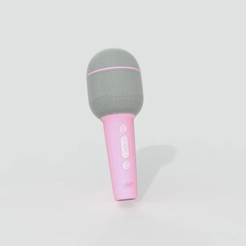 Micro Groovy Karaoke Mic – Marshmallow Pink Edition 1