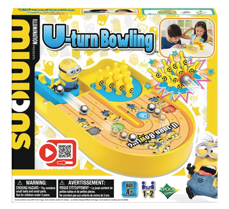 Minions U-Turn Bowling Set – Miniature Rolling Fun 1