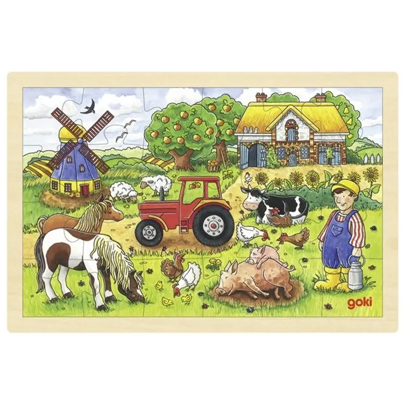 Mr. Miller'S Farm Wooden Puzzle 1