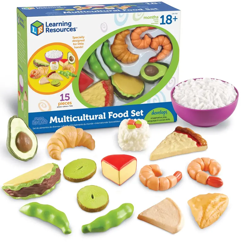 Multicultural Pretend Food Set – Diverse Global Cuisine Toys 1