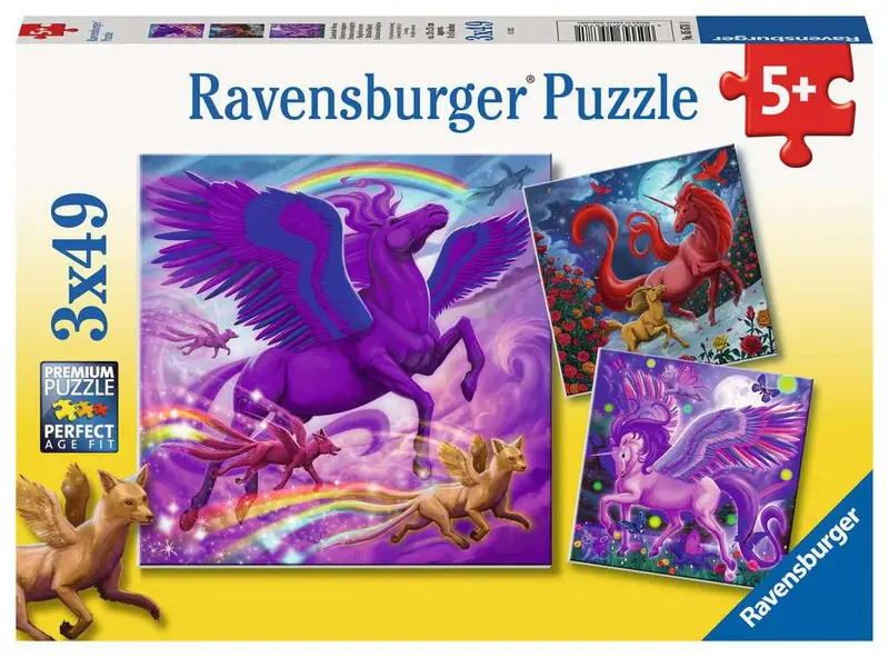 Mythical Majesty Triple Puzzle Collection – 3 × 49 Pieces 1