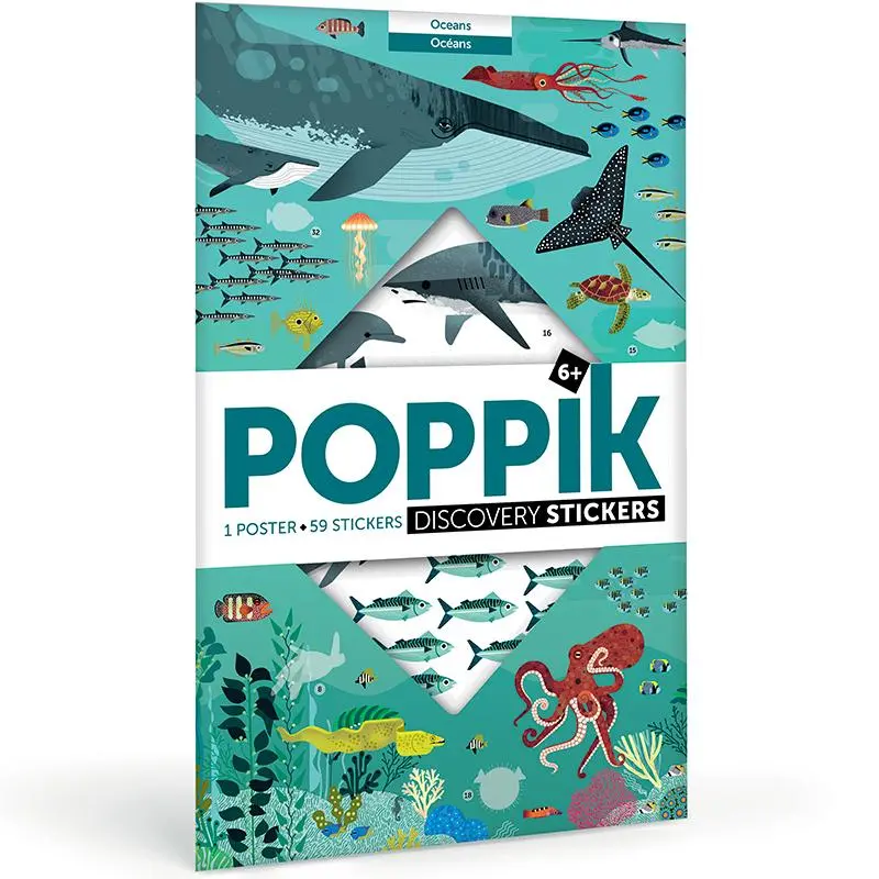 Ocean Life Sticker Poster For Kids 1