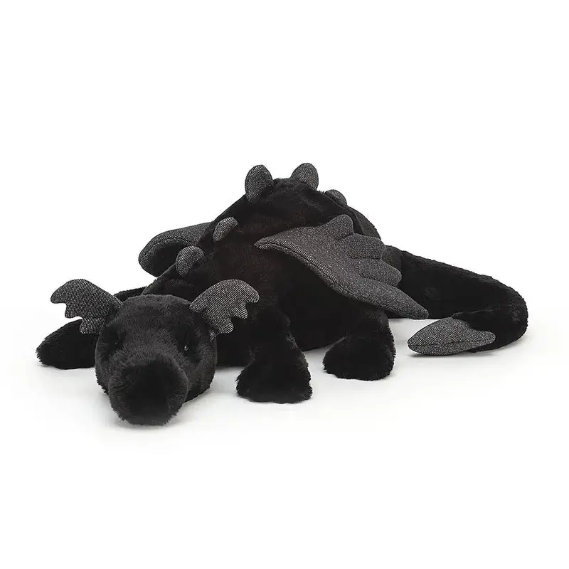 Onyx Dragon Plush – Extra-Large Mythical Creature 1