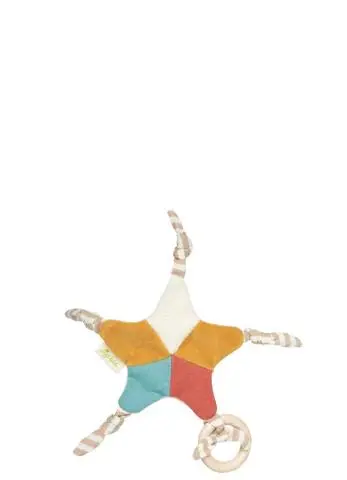 Organic Cotton Star Grasping Toy – Gentle, Star-Shaped Developmental Toy 1