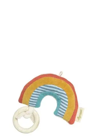 Organic Rainbow Rattle For Sensory Development 1