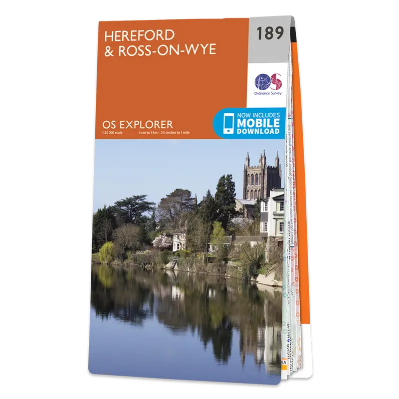 Os Explorer Map 189: Hereford & Ross-On-Wye Leisure Map 1