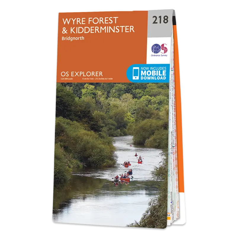 Os Explorer Map 218: Wyre Forest And Kidderminster Area 1