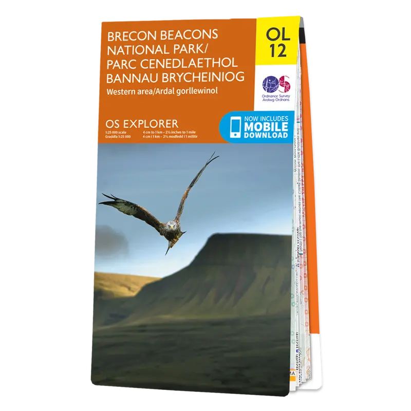 Os Explorer Map Ol12: Brecon Beacons West – National Park Hiking Guide 1