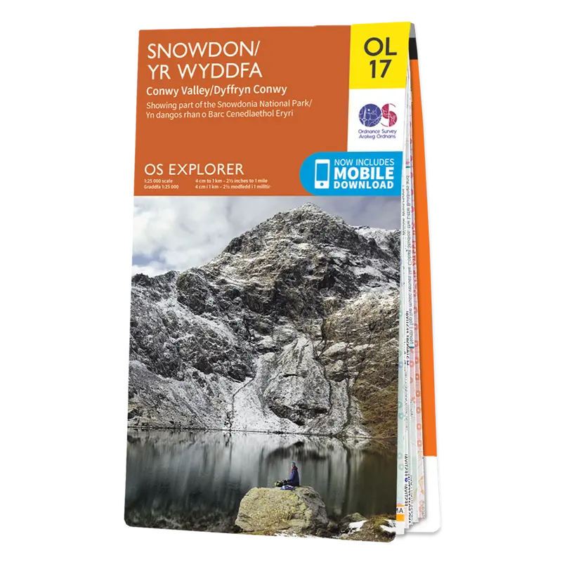 Os Explorer Map Ol17: Snowdonia And Conwy Valley Trekking Map 1