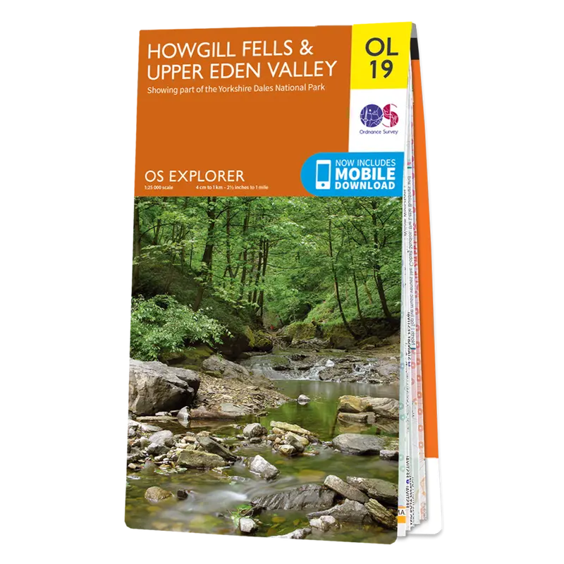 Os Explorer Map Ol19: Howgill Fells And Upper Eden Valley Trail Map 1