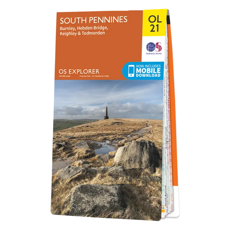 Os Explorer Map Ol21: South Pennines Walking Map 1