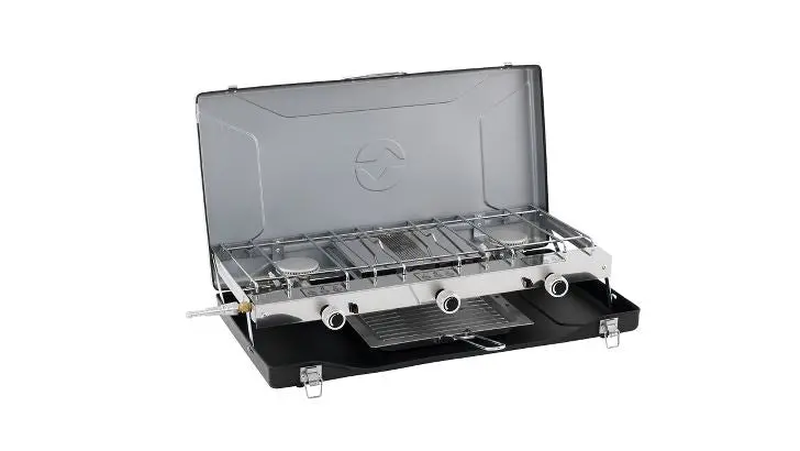 Outwell Kirishima Trio 2-Burner Gas Stove & Grill – Versatile Outdoor Cooking Hub 1
