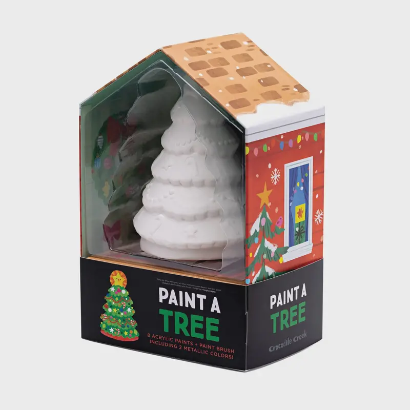 Paint-Your-Own Ceramic Christmas Tree Craft Kit 1