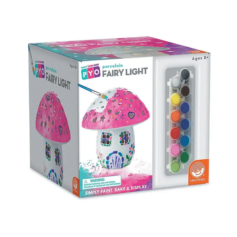 Paint-Your-Own Porcelain Fairy Night Light Craft 1