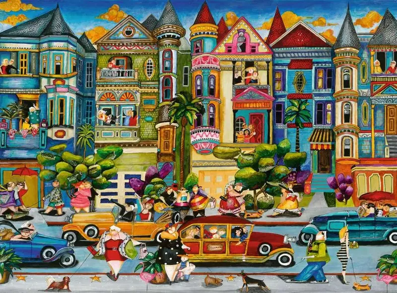 Painted Ladies 1500-Piece Artistic Portrait Puzzle 1