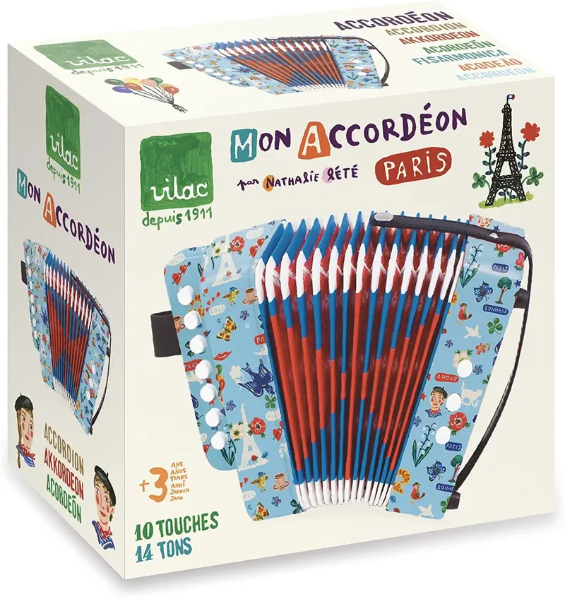 Paris-Themed Accordion Toy 1
