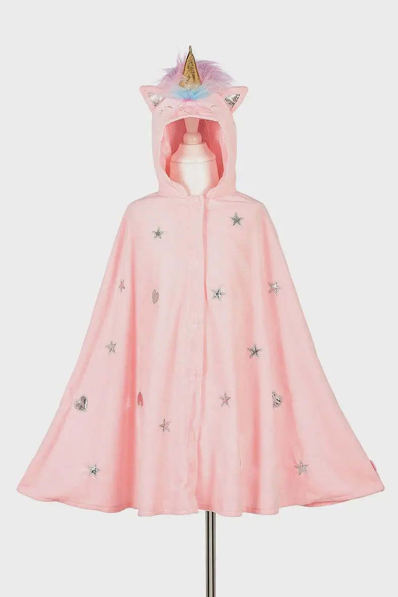 Pink Unicorn Cape For Children Ages 4–8 – Fantasy Dress-Up Accessory 1