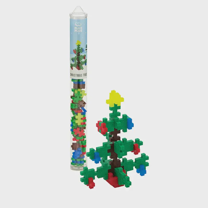 Plus Plus Holiday Tube Set: Buildable Christmas Tree 1