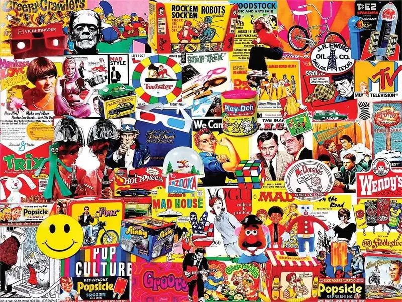 Pop Culture 1000-Piece Collage Puzzle 1