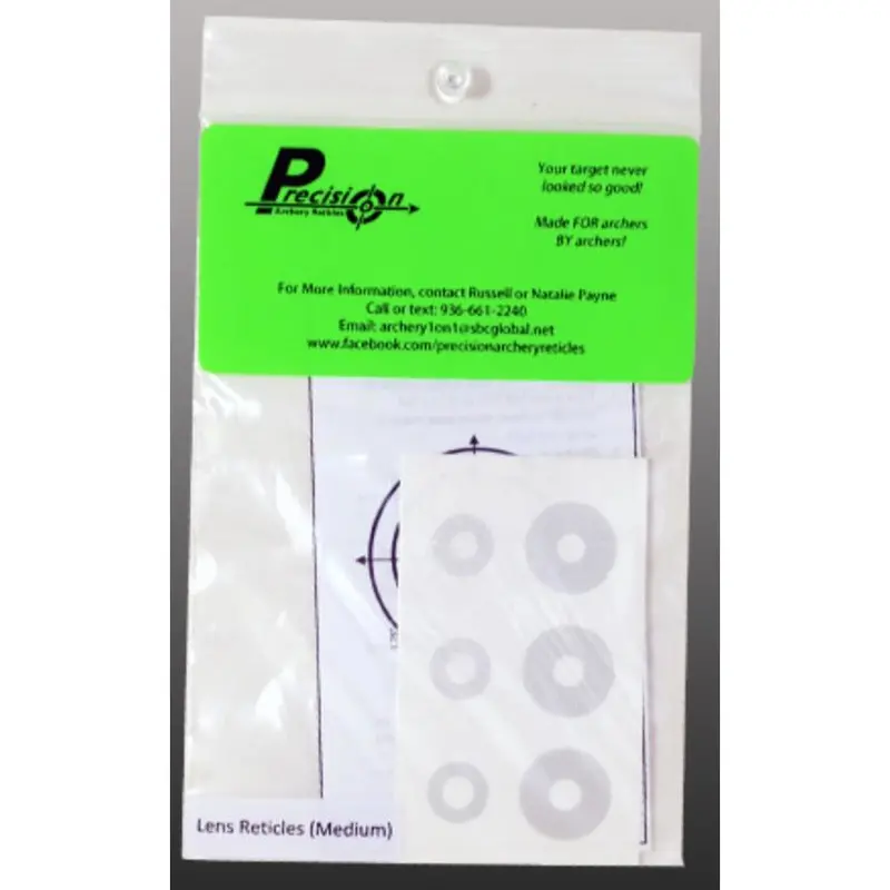 Precision Archery Scope Lens With Custom Reticle Pattern 1