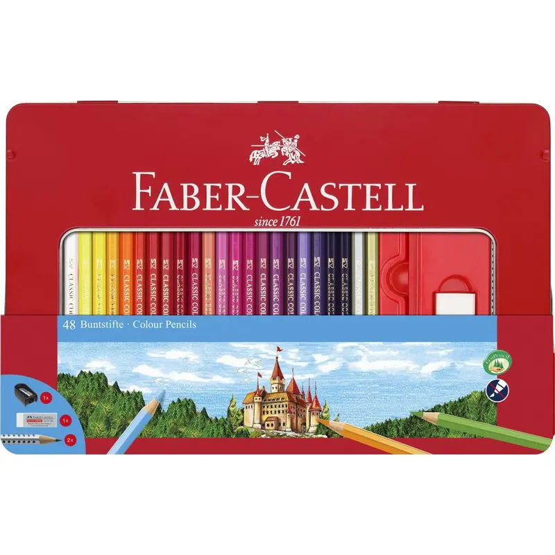 Premium Colored Pencil & Sketching Set In Tin 1