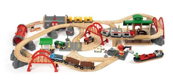 Premium Wooden Railway Set For Kids 1
