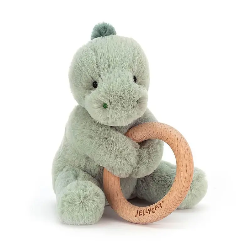Puffles Dino Wooden Ring Toy For Infants 1