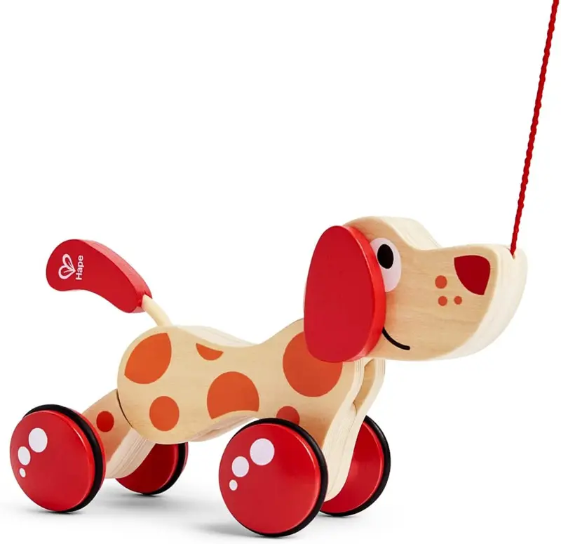 Pull-Along Puppy Soft Toy On Wheels 1