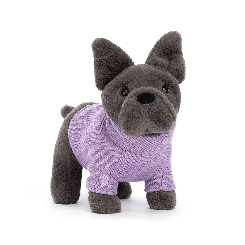 Purple French Bulldog Sweater For Kids 1
