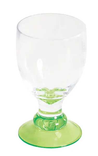 Quest Elegance Acrylic Bella Wine Goblet – Lime Green 1