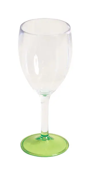 Quest Elegance Acrylic Stemmed Wine Glass – Lime Green 1