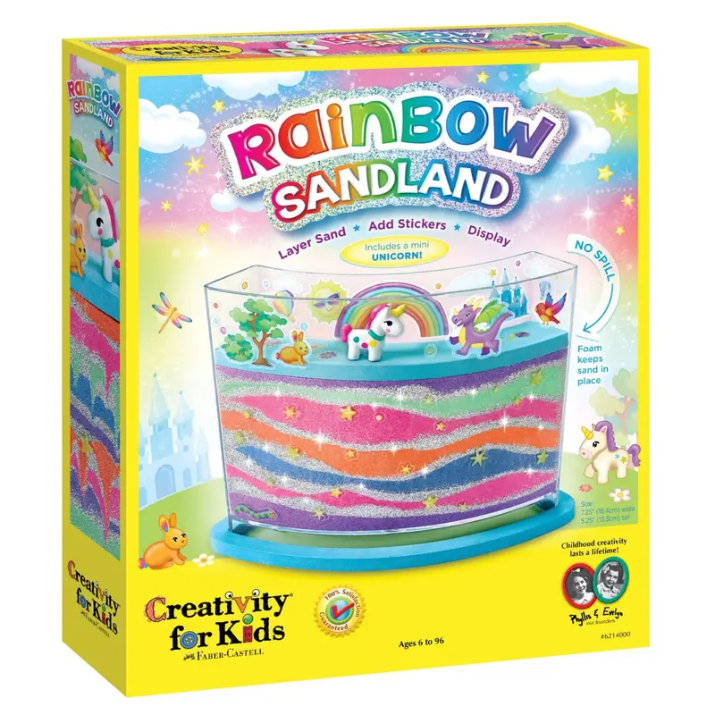 Rainbow-Colored Sensory Sand Play Kit 1