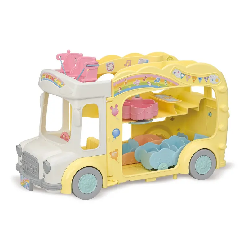 Rainbow Fun Nursery Bus: A Colorful First Learning Vehicle Toy 1