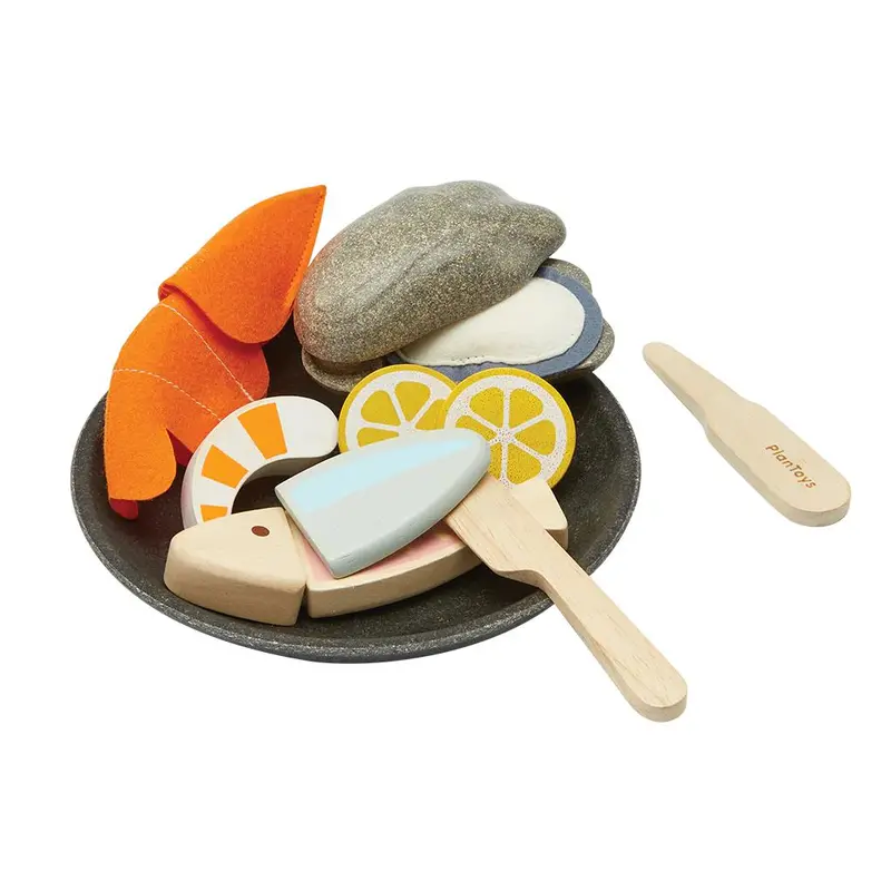 Realistic Seafood Platter Play Food Set 1