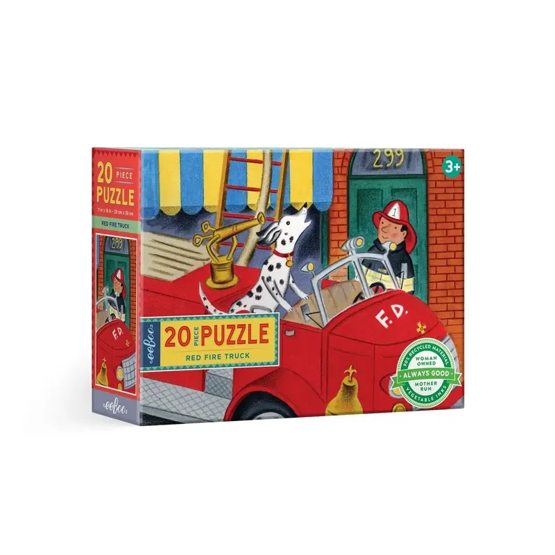 Red Fire Truck 20-Piece Floor Puzzle – Large-Format Learning Puzzle For Toddlers 1