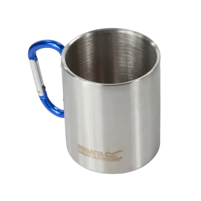 Regatta Stainless Steel Camping Mug With Clip-On Carabiner Handle 1